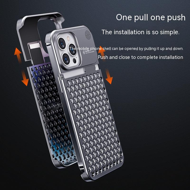 Aluminum Alloy iPhone Case Heat Dissipation Advanced Sense Protective Sleeve