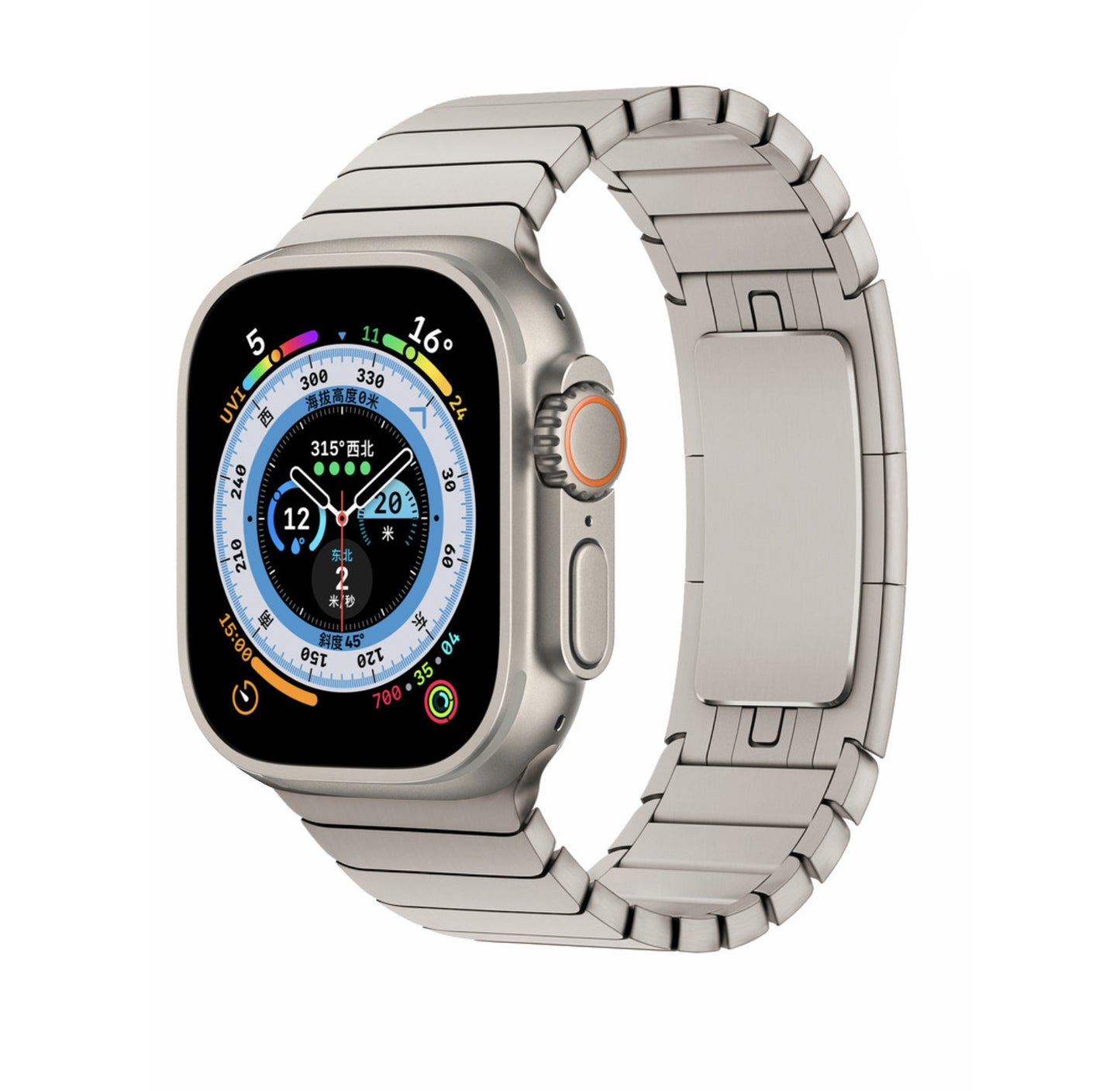 Original Buckle Suitable For Apple Watch Iwatch9 Metal Stainless Steel Applewatch6/5se Stainless Steel Strap