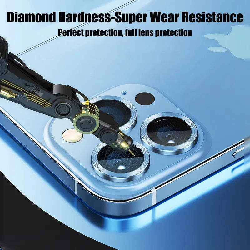 Luxury Shining Diamond Lens Film For IPhone 15 14 13 12 Pro Max Plus HD Glass Camera Lens Protective Tempered Film