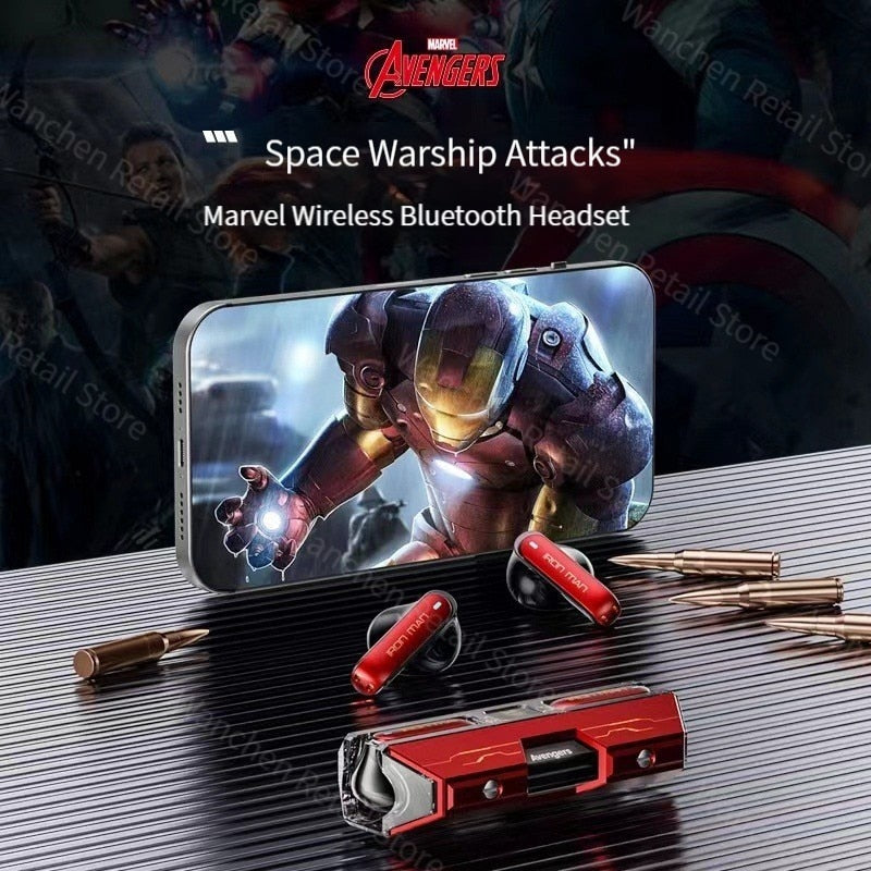 Disney Marvel Bluetooth Headset Optimus Prime Headset TWS Noise Reduction 5.3 Advanced Sound Quality Call Headset No Delay Game