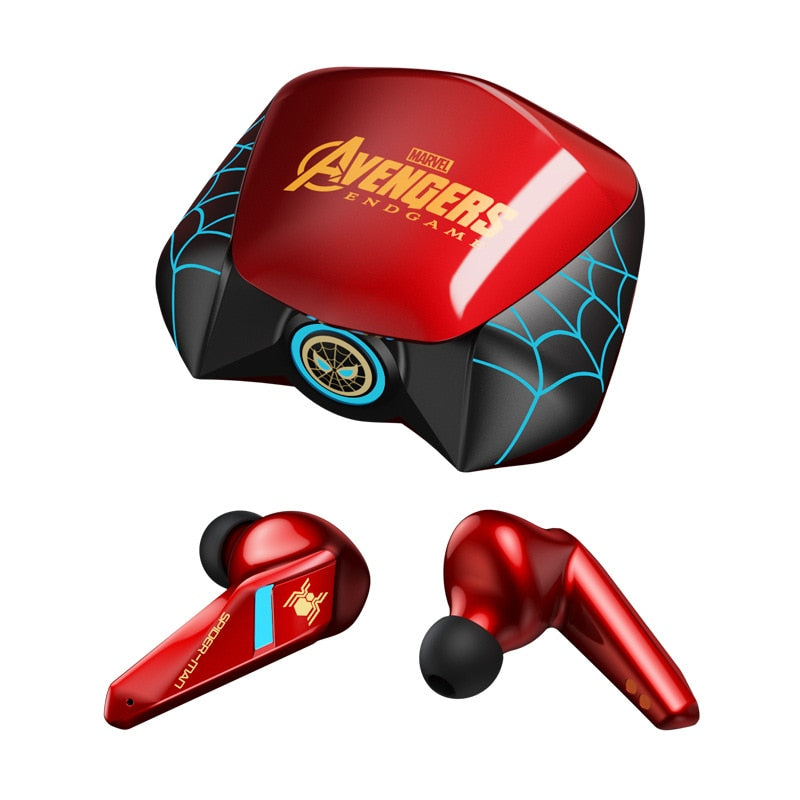 Disney Marvel Iron Man Wireless TWS Bluetooth Earphone Noise Reduction Sports Gaming Waterproof Earbuds with Mic Headsets