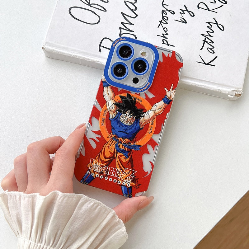 Dragons Balls Sons Gokus Kakarottos Magnetic Phone Cases For iPhone 14 13 12 11 Pro Max Plus Anime Soft Silicone Cover Gifts