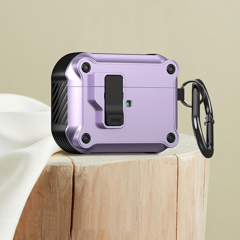 Security Lock Cover for AirPods Pro 2 3 1 Case for AirPods Pro2 Pro 2nd Gen Case Shockproof Cover Air Pods Pro airpods3 Funda