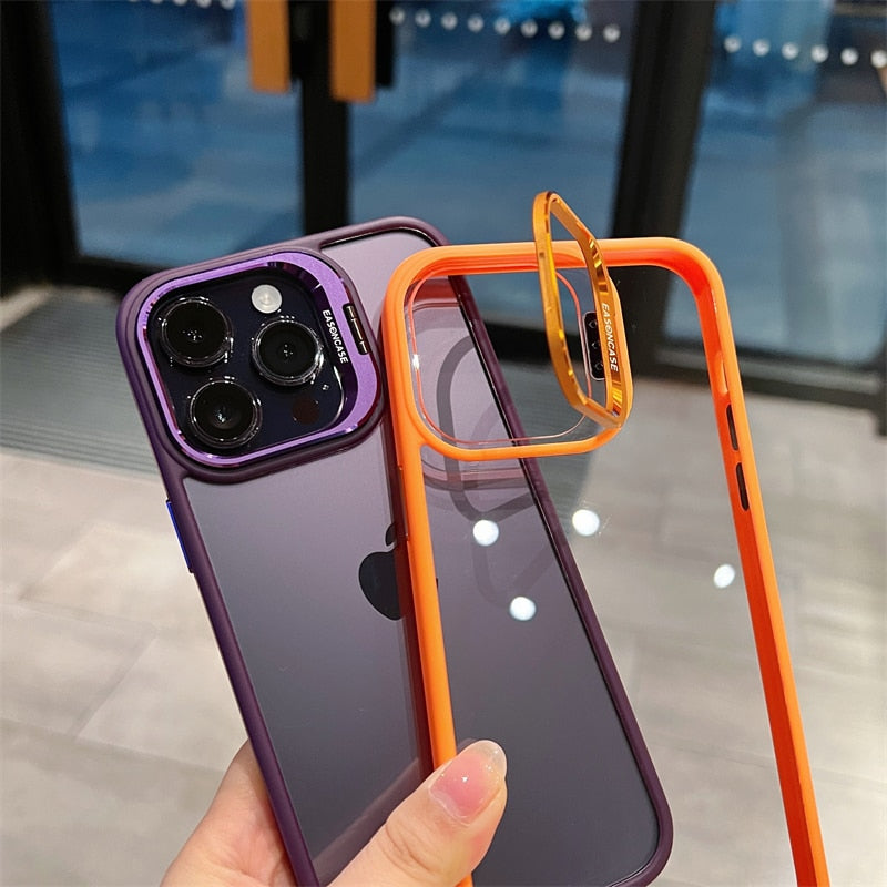 Aluminum alloy lens film cover bracket suitable for iphone 13 14 pro Max mobile phone case iphone11 12 pro Max luxury drop-proof