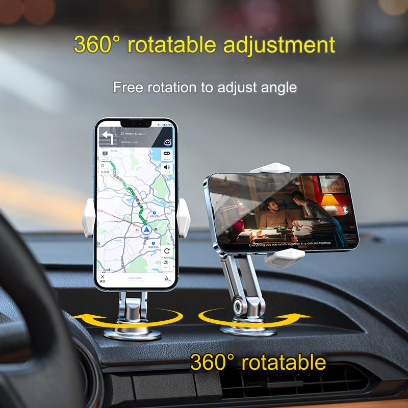 Car Mobile Phone Holder, Car-specific Universal Magnetic Folding Navigation Support Frame, Adhesive Fixed Anti-shake