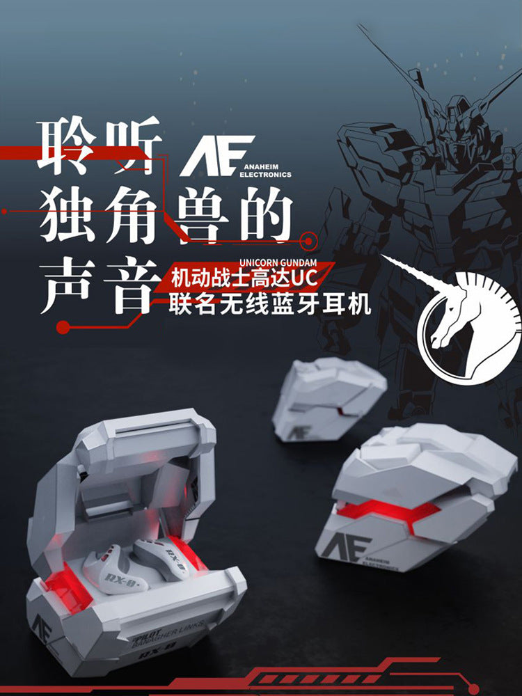 Elephant Nose Joint Gundam Unicorn Bluetooth Headset True Wireless Game Sports 2022 New Bandai Model