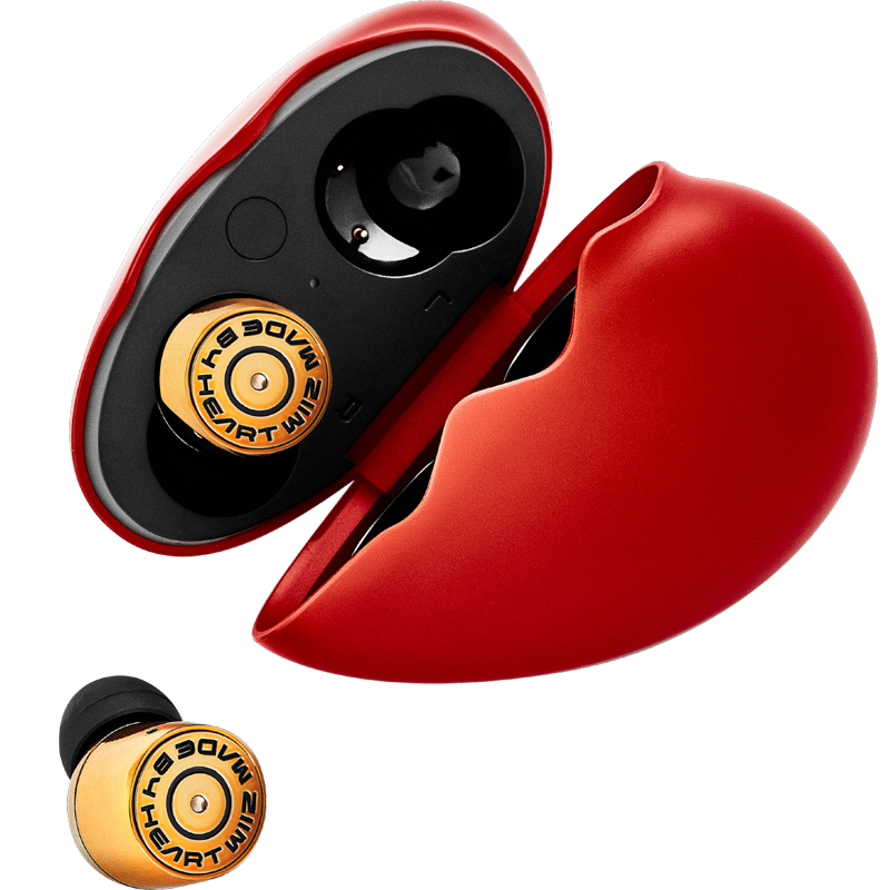ZIIM Heartbreak Bluetooth Headphones Creative Heart-shaped Couple Double Headphones Artist Rapper Rap Hip Hop Same Style
