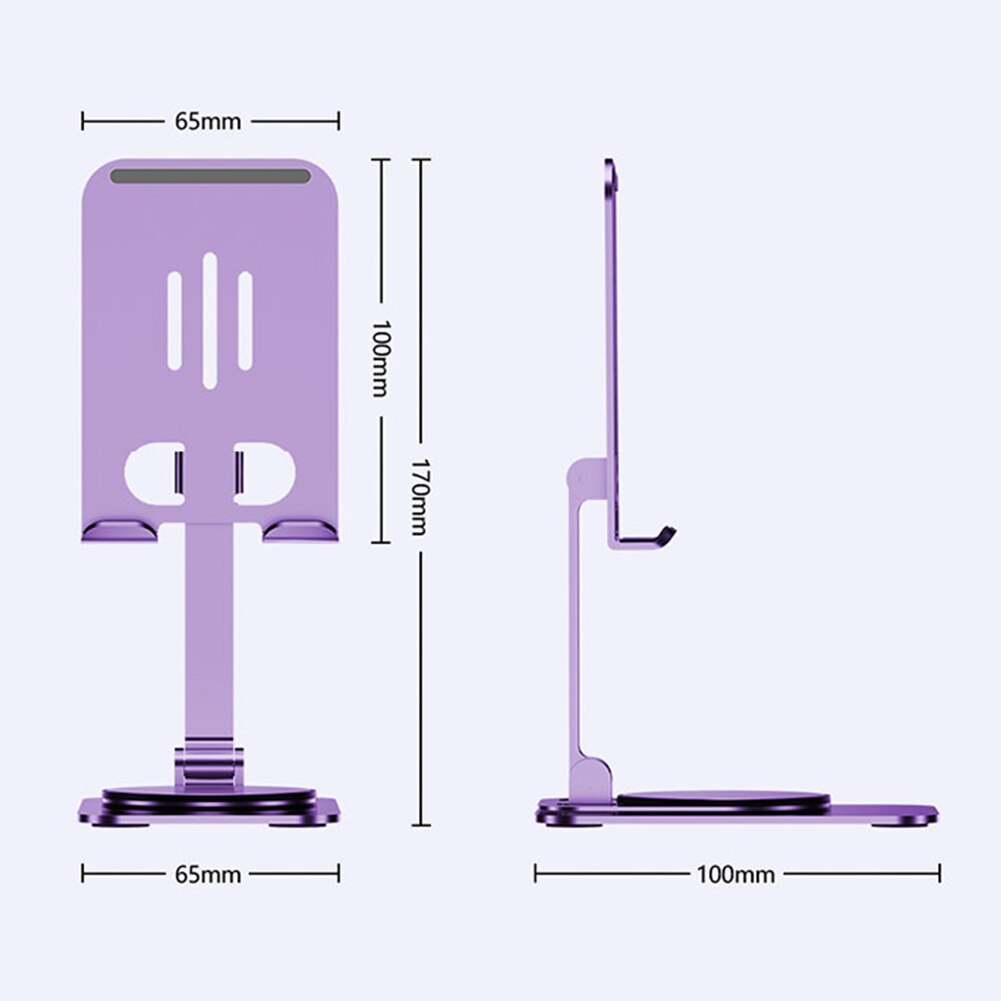 Universal Smartphone Stand Desk Bracket Foldable Adjustable Tablet Phone Desktop Holder Aluminium Alloy Non-slip Accessories