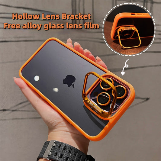 Aluminum alloy lens film cover bracket suitable for iphone 13 14 pro Max mobile phone case iphone11 12 pro Max luxury drop-proof