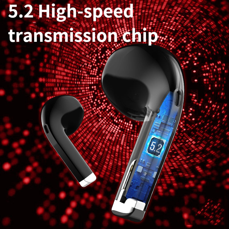 TWS Bluetooth Compatible 5.2 Headsets Wireless Headsets Sports Headsets For All Smartphones Xiaomi Samsung Huawei Headphones